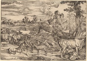 Landscape with a Milkmaid