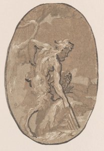 Marsyas drawing the Syrinx from the river, ca. 1540-50 by Niccolo Vicentino