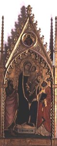 Madonna and Child with Saints by Niccolo di Pietro Gerini