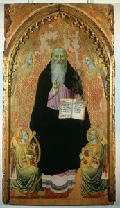St. Anthony Abbot Holding the Book of the Antonites, 1371 by Niccolo di Tommaso