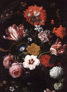 Still Life with Flowers by Nicholaes van Verendael