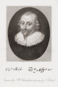 William Shakespeare. Portrait by Hilliard by Nicholas (after) Hilliard