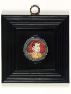 Presumed Self Portrait Of The Artist, Aged 13, c.1560 by Nicholas (attr.to) Hilliard