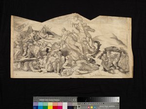 Scene from The Last Judgment by Nicholas Beatrizet