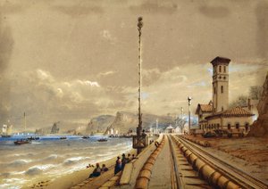 Atmospheric Railway at Dawlish (c.1850) by Nicholas Condy