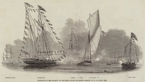 Reception of Her Majesty by the Royal Yacht Squadron by Nicholas Matthews Condy