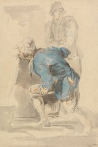 Man Drinking from a Spout by Nicholas Pocock