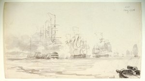 The Battle of the Nile by Nicholas Pocock