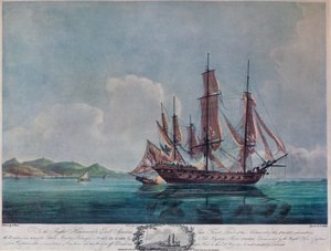 The Speedy and El Gamo, c1802 by Nicholas Pocock