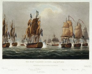 The Naval Maneuver of Sir Robert Calder by Nicholas Pocock