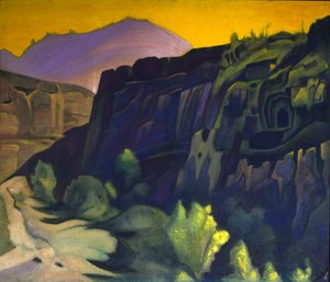 Ajanta Caves, 1938 by Nicholas Roerich