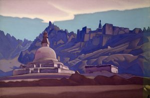 Burial Mound, Ladakh by Nicholas Roerich