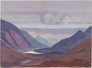 Chandra River, Study, 1931 by Nicholas Roerich