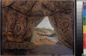 Stage Design for the Opera The Pskov Maiden by N. Rimsky-Korsakov by Nicholas Roerich