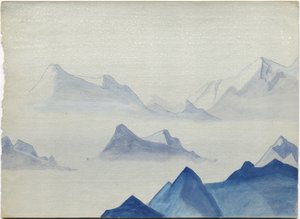Himalayas (album leaf) by Nicholas Roerich
