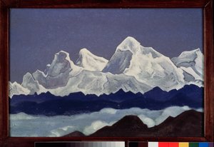 Mount Everest (Chomolungma) in the Himalayas