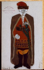 King Mark. Costume for the Opera Tristan and Isolde by Richard Wagner by Nicholas Roerich