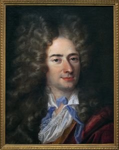 Portrait of Jean de La Bruyere (Labruyere) (1645-1696), writer moralist. Painting attributed to Nicolas de Largilliere (1656-1746) by Nicholas de (attr. to) Largilliere