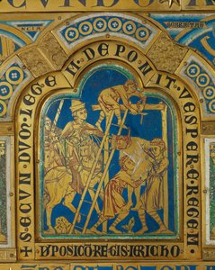 Cutting off of the king of Jericho from the gallows by Nicholas of Verdun