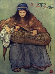 Norway: A Lapp Mother and Child