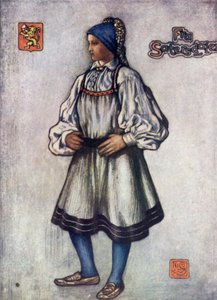 Norway: Saetersdalen Peasant Girl