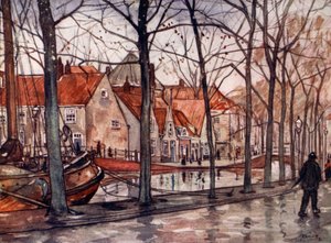 The Harbour, the Hague, 1904 by Nico Jungman