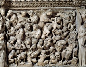 Gothic Art: Last Judgment, Damned in Hell (Detail)