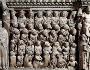 Last Judgment, the Elect (detail)
