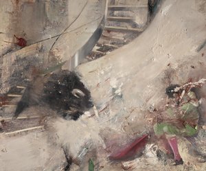 Stair Bull with Bullfighter