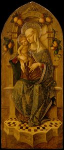 Madonna and Child Enthroned, c.1475-90 by Nicola de Maestro Antonio