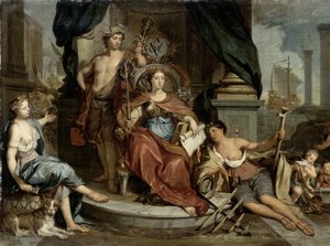 Apotheosis of the Dutch East India Company (Allegory of the Amsterdam Chamber of Commerce of the VOC) by Nicolaas Verkolje