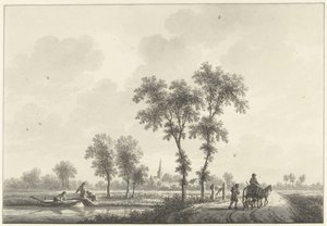 The Village of Spijk in Gelderland by Nicolaas Wicart