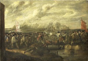 Infantry Skirmish in the Eighty Years War by Nicolaas van Eyck (II) (attributed to)