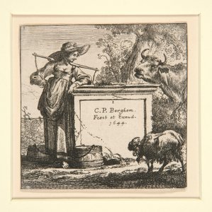 The Set of the Cows, with the Milk-Maid by Nicolaes Berchem