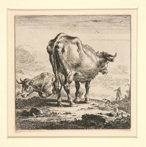 The Set of the Cows, with the Milk-Maid by Nicolaes Berchem