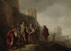 The Legates of Alexander the Great Investing the Gardener Abdalonymus with the Insignia of the Kingship of Sidon by Nicolaes Knüpfer