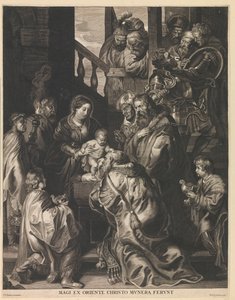 Adoration of the Magi (Magi Ex Oriente Christo Munera Ferunt) by Nicolaes Lauwers