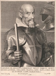 Frai.Lelio. Blancatcio. Commendat, Melit. March. Mont. Silvan. a.Consil. Collater. Neapol. Cath. Matis. a. Cons. Stat. et. Suprem. Campi. Arcschalc. by Nicolaes Lauwers