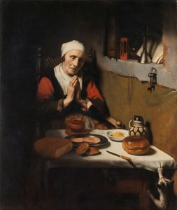 Old Woman Saying Grace, Known as 