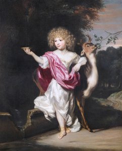 Portrait of a Girl with a Deer by Nicolaes Maes