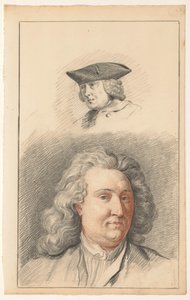 Two Male Heads by Nicolaes Muys