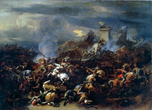 Battle Between Alexander and Porus, 326 BC, mid to late 17th century by Nicolaes Pietersz. Berchem