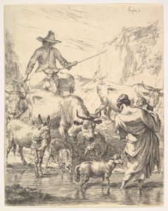 The Flock Crossing the Stream