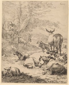 Resting Herd by Nicolaes Pietersz Berchem