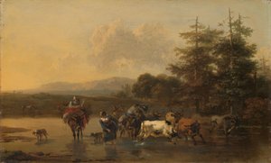 The Cattle Herd by Nicolaes Pietersz Berchem