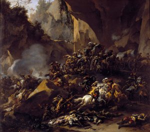 Travellers Attacked by Robbers by Nicolaes Pietersz Berchem