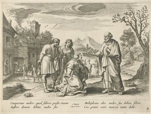 Elisha Helps a Poor Widow (History of Elisha) by Nicolaes Ryckmans
