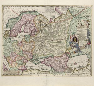 Map of Russia, Second Half of the 17th Century by Nicolaes Visscher