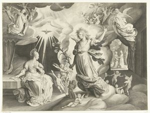Annunciation by Nicolaes de Bruyn