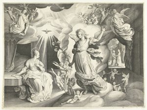 Annunciation by Nicolaes de Bruyn